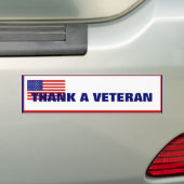 Merci un vétéran de l'American Flag Sticker (En voiture)