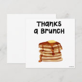Merci une carte de remerciement Brunch Pancake (Devant / Derrière)