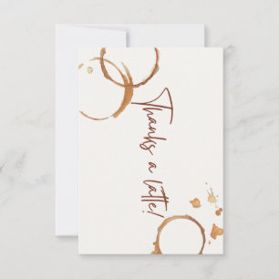 Merci une carte en latte