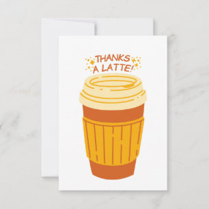 Merci une carte Latte Café