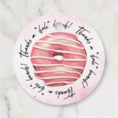 Merci une étiquette de donut à trou (Dos)