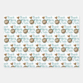 Merci Une Feuille De Papier À Enveloppement Latte (Devant)