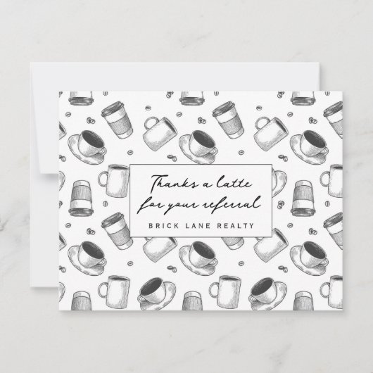 Merci une latte pour votre recommandation Business (Devant)