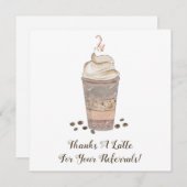 Merci une référence au café en latte (Devant / Derrière)