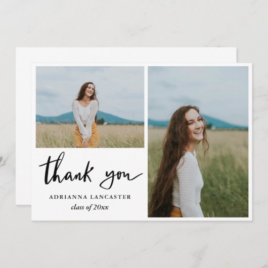 Merci universitaire Décontracté simple et moderne  (Devant / Derrière)