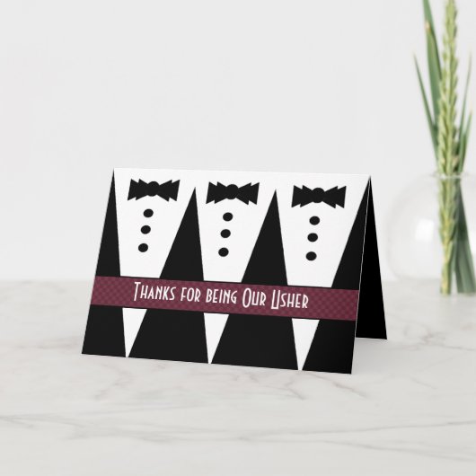 MERCI USHER - Trois Tuxedos - Personnalisable (Devant)