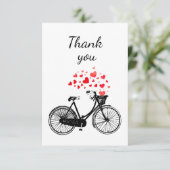 Merci Vélo Vintage Coeurs d'amour (Debout devant)