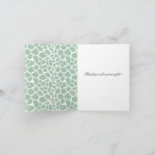 Merci vert en bon état d'impression de girafe (Intérieur)