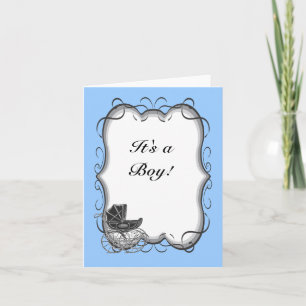 Merci victorien C'est un garçon faire-part bébé