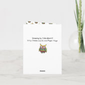 Merci vierge à l'intérieur de la carte de note ave (Dos)