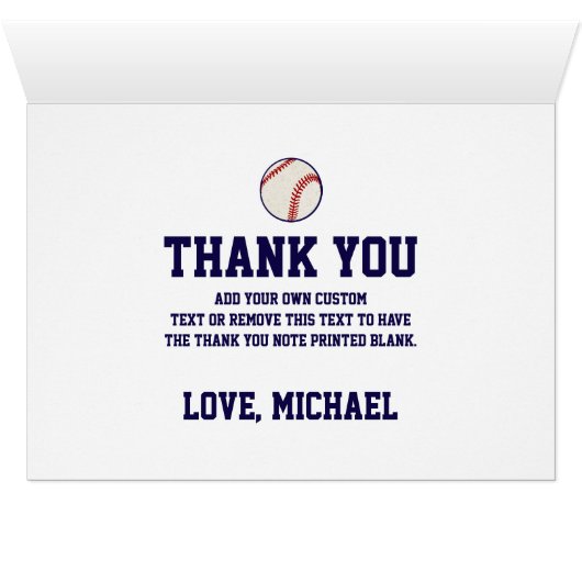 Merci vintage de baseball (Intérieur Horizontal (Bas))