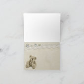 Merci vintage de dentelle d'ours de nounours (Intérieur)