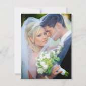 Merci vintage de photo de mariage de paon (Dos)