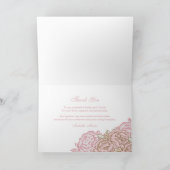 Merci vintage de photo de roses de chou (Intérieur)