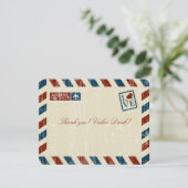 Merci vintage du Mariage de messagerie  (Debout devant)