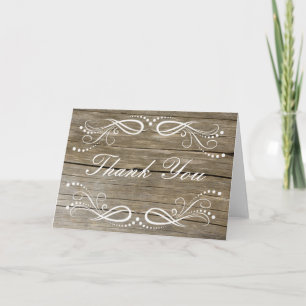 Merci vintage floral de remous en bois rustique