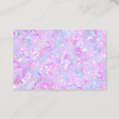 merci violet opal arrière - plan carte de visite (Dos)