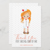 Merci violet Script Polka point Ginger Nurse (Devant / Derrière)