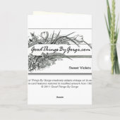 Merci : Violettes douces (Dos)