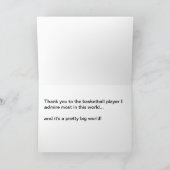 Merci Vos Cartes D'Équipe De Basket-Ball (Intérieur)