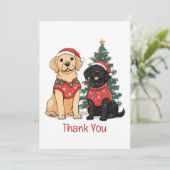 Merci Vous Chiens Labrador Retriever de Noël (Debout devant)