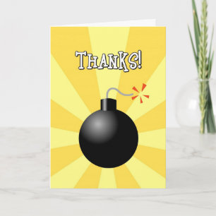 Merci ! Vous êtes la carte de voeux pour la bombe