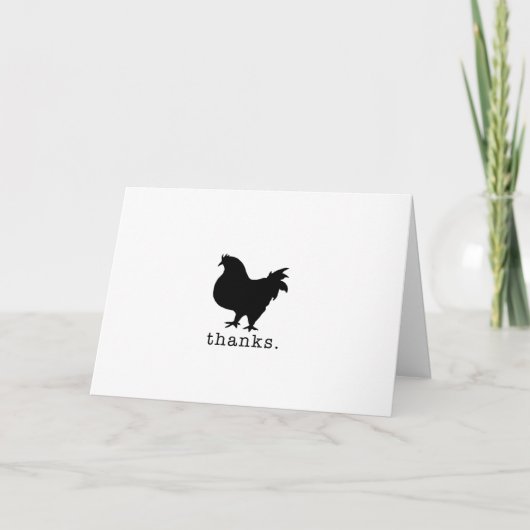 Merci, vous êtes le Breast. Carte de remerciements (Devant)