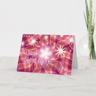 Merci Vous êtes une carte d'appréciation Star