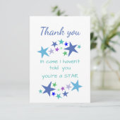 Merci Vous êtes une citation inspirée étoilée (Debout devant)