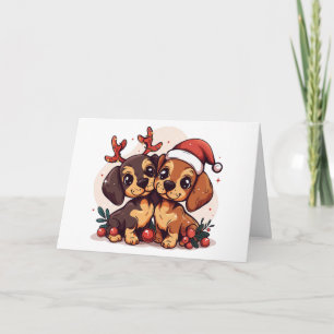 Merci Vous Noël Chiens Dachshund