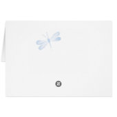 Merci Watercolor Dragonfly Card - Personnaliser (Dos Horizontal)