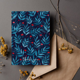 Merci Watercolor jardin nocturne - turquoise