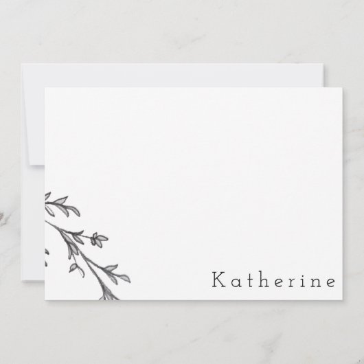 Merci Watercolor Leaf (Dos)