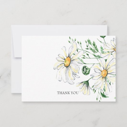 Merci Wedding shower de marguerites blanches (Devant)