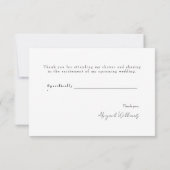 Merci Wedding shower de marguerites blanches (Dos)