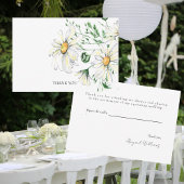 Merci Wedding shower de marguerites blanches