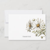 Merci Wedding shower de marguerites blanches (Devant)