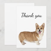 Merci Welsh Corgi Chien animal animal de compagnie (Devant / Derrière)