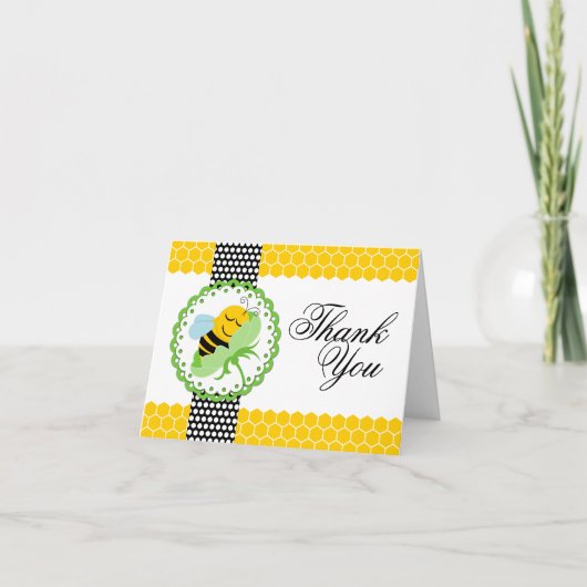 Merci Whimsical Baby shower abeille (Devant)