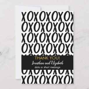 Merci XOXO Câlins Baisers Minimaliste