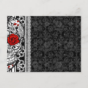 Merci Y0u Calveras Sugar Skull Carte postale