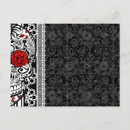 Merci Y0u Calveras Sugar Skull Carte postale (Devant)