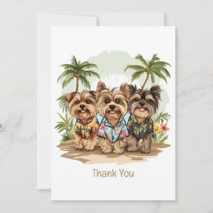 Merci Yorkshire Terrier Chiens Hawaiian Shirts