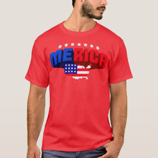 Mercia USA 4 juli Amerikaanse Onafhankelijkheidsda T-shirt