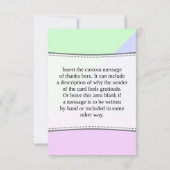 "Mercis personnalisés d'être là !" Carte (Dos)