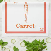Mercredi Carrot - Serviette de cuisine (Plié)