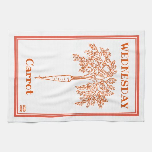 Mercredi Carrot - Serviette de cuisine (Horizontal)