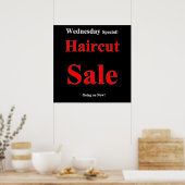 Mercredi Haircut Vente Poster Matte (Cuisine)
