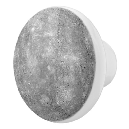 Mercurius kraters Zonnestelsel Planeet Maagd Maan Keramische Knop (Rechts)