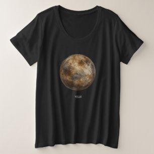 Mercurius: Waterverf planeet Grote Maat T-shirt